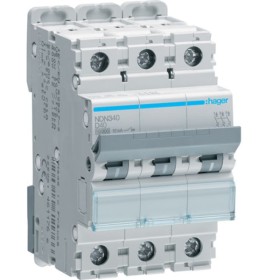 Автомат захисту мережі NDN340 (3p, D, 40А) Hager