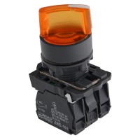 Переключатель Аско-Укрем TB5-AK125M5 (0-I) с подсветкой желтый (A0140010167)