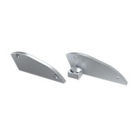 Заглушка Lumines типу RETO без отвору з опорою 15° ліва срібло