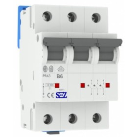 Трехполюсный автомат SEZ 63 B 6А 3P (PR63B6А)