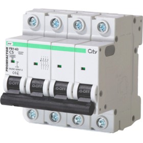 Автоматический выключатель Promfactor CITY FB1-63 4P C 5A 6кА (FB1CI4005)