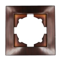 Рамка ELBI VEGA Woodline червоне дерево 1-на (510-012900-271)