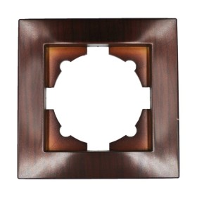 Рамка ELBI VEGA Woodline красное дерево 1-на (510-012900-271)