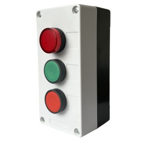 Тримісний пост керування Promfactor FP5-BOX3W012 з кнопками «Зелений/Червоний» та індикатором 230В