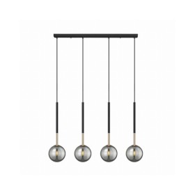 Підвісний світильник, люстра Zuma Line P0574-04D-SDFZ Arcturus G9 4x4W IP20 Чорний