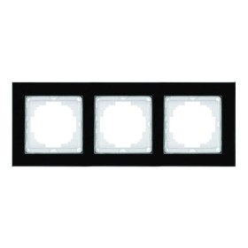 Рамка Nilson Alegra скло чорне 3-на ( 25BL0093 )
