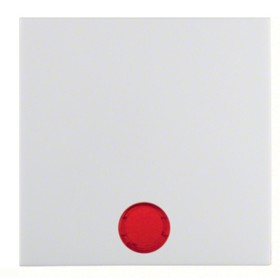 Одинарна клавіша вимикача Berker S.1/Bx 16298999 з лінзою (полярна білизна)