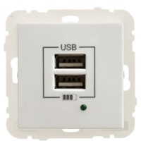 Розетка Logus 45439 TBR USB Charger type «A» 2А белая