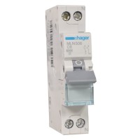 Автоматичний вимикач Hager MLN506 6кА C 6A 1P+N