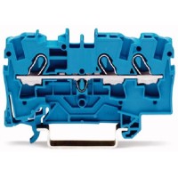 Пружинна набірна клема Wago 2000-1304 на DIN-рейку 1,0 мм (синя)