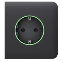 Центральна панель розумної розетки Ajax 60001.163.GP SideCover Smart для OutletCore графітова (38790)