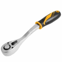 Трещотка реверсивная с изогнутой головкой Tolsen ПРОФИ 1/4" (16118)