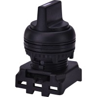 Трьохпозиційний поворотний перемикач ETI 004771350 EGS3-SN-C без фіксації зліва 1-0-2 45° (чорний)