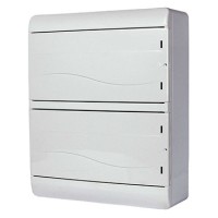 Навісний пластиковий корпус E.Next NT 26-модульний дворядний з непрозорими дверцятами IP40 (6664-126непр)