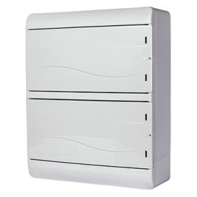 Навесной пластиковый корпус E.Next NT 26-модульный двухрядный с непрозрачной дверцей IP40 (6664-126непр)