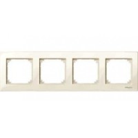 Рамка 4-пост. M-Plan бежевый Merten, MTN515444