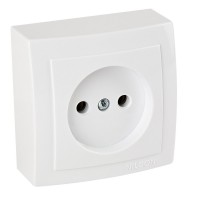 Розетка Nilson Themis біла 1-на без заземлення ( 26111015 )