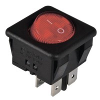 Переключатель TNSy KCD2-10-201 R/B круглый красный (TNSy5500801)