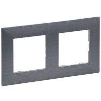 Рамка 2-постова Legrand Niloe Step фактурна сталь (863992)