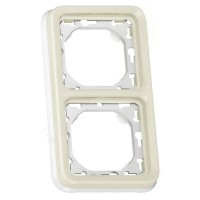 Рамка 2-местная вертикальная белая Legrand