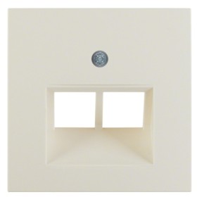 Накладка для розетки UAE/E-DAT, белая Berker S.1