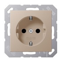 Розетка з накладкою Jung A A1520CH шампань