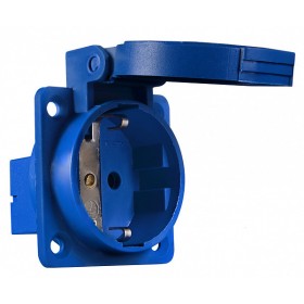 Силовой разъем Аско-Укрем ГВ 16А/2 (220В) 2Р+РЕ (312) (A0080030012)