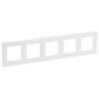 Рамка 5-постова Legrand Niloe Step білий (863195)
