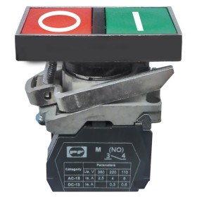 Кнопка Promfactor FP4-BL8325 1NO 1NC зелено-червона (FP4-BL8325)