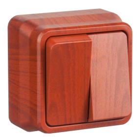 Двухклавишный выключатель Gunsan 1052400100103 Misya (черешня)