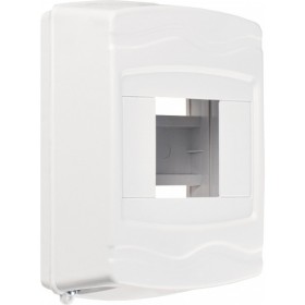 Навесной пластиковый корпус Аско-Укрем UBox 4 модули без дверцы