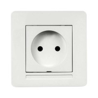 Розетка Nilson Selene біла 1-на без заземлення ( 23111015 )