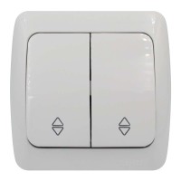 Вимикач ALSU білий 2-кл прохідний ( 504-010200-211 )