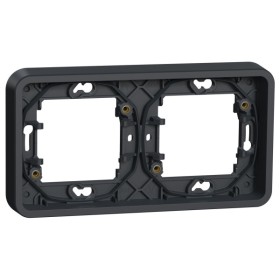 Горизонтальная 2-постовая рамка Schneider Electric MUR34101 IP55 (черный)