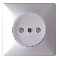 Панель розетки E.Next e.lux.12211L.pn.aluminium алюміній (ins0040102)