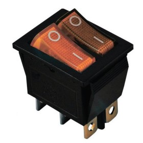 Переключатель TNSy KCD2-2101N Y+Y/B с подсветкой желтый (TNSy5500813)