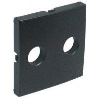 Центральна панель розетки аудіо стерео Logus 90 сірий 90713 TIS