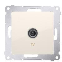 Одинарна розетка TV Kontakt Simon Simon 54 Premium DAK1.01/41 (кремовий)