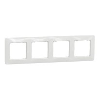 Рамка четырехместная Schneider Electric Sedna Design белая SDD311804
