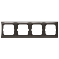 Четырехместная рамка ABB Basic 55 2CKA001725A1509 2514-95-507 (черный шато)