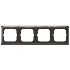 Четырехместная рамка ABB Basic 55 2CKA001725A1509 2514-95-507 (черный шато)
