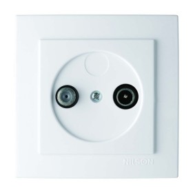 Розетка Nilson Touran біла 1-на TV-SAT прохідна ( 24111036 )
