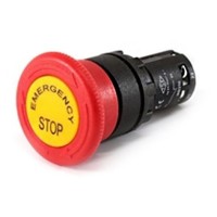 Аварийная кнопка «грибок» с табличкой EMAS MB200EE D=40мм с фиксацией и возврат поворотом (1НЗ)