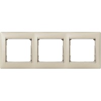 Рамка трехместная Valena Жемчуг