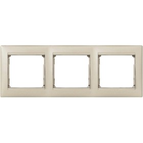 Рамка трехместная Valena Жемчуг