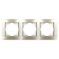 Рамка ELBI VEGA Silverline титан 3-на (510-011400-227)