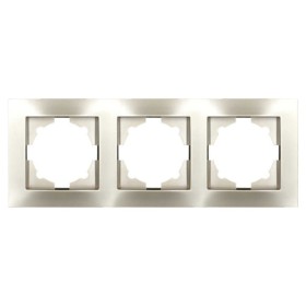 Рамка ELBI VEGA Silverline титан 3-на (510-011400-227)