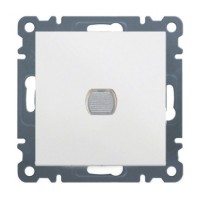 Світлорегулятор натискний з підсвічуванням WL4030 Lumina-2, білий, Hager