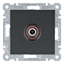 ТВ розетка Hager WL3213 Lumina (чорна)