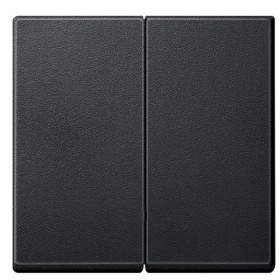 Клавіша вимикача подвійна SYSTEM M антрацит Merten, MTN433514